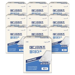 깨끗한나라 메디프렌즈 올데이 깔개매트, 10개입, 10개