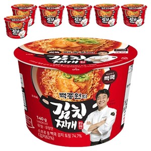 TBK 백종원의 김치찌개 라면 140g, 7개