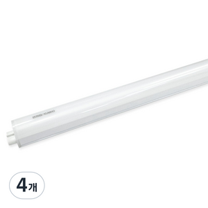 번개표 LED T5 등기구 20W, 화이트(간접등), 주백색(조명), 4개
