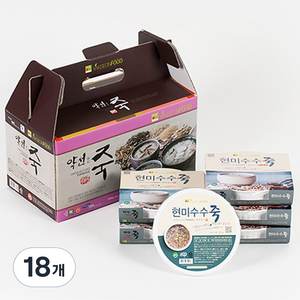 약선푸드 현미수수죽, 300g, 18개
