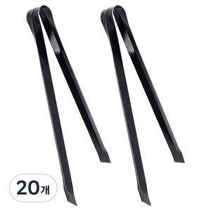 월드크린 숯집게 45cm, 검정, 20개
