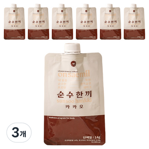 온새밀 순수한끼 선식 쉐이크 카카오 7p, 350g, 3개