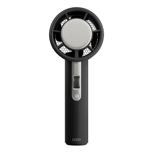 르젠 BLDC 저소음 급속냉각 아이스 터보 휴대용선풍기, 코스믹 블랙, LZMF-UC100