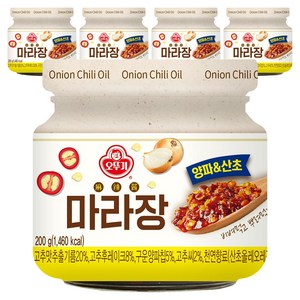 오뚜기 마라장 양파 & 산초, 5개, 200g