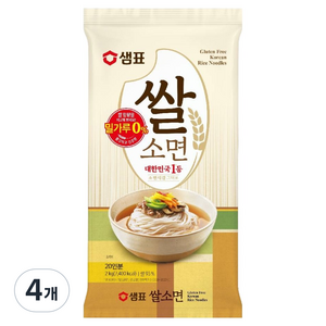 샘표 쌀소면, 2kg, 4개