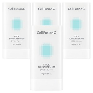 셀퓨전씨 스틱 썬스크린 100 SPF50+ PA++++, 19g, 4개