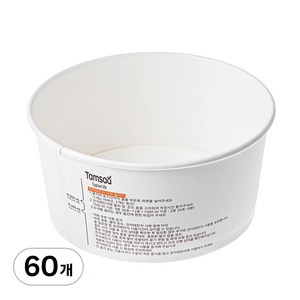 탐사 전자레인지용 종이용기 1500ml, 1개, 60개입