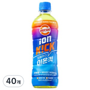 비타500 광동 이온킥 제로 이온음료, 500ml, 40개