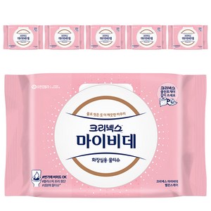 마이비데 밸런스케어 화장실용 물티슈 캡형, 55g, 40매, 6개