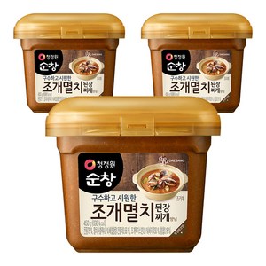 청정원순창 조개멸치 된장찌개 양념, 450g, 3개