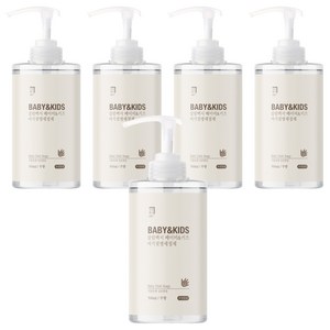 살림백서 베이비 앤 키즈 아기 젖병세정제 무향, 500ml, 5개