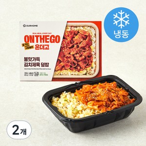 아워홈 온더고 불맛 가득 김치제육 덮밥 (냉동), 2개, 290g
