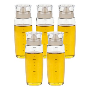 시노글라스 뉴라운드 오일병 베이지, 300ml, 5개
