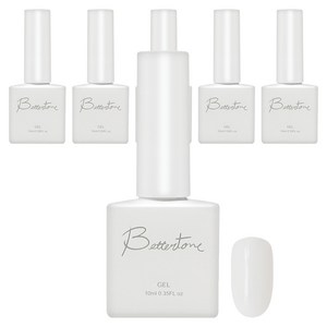 아이빛 베러톤 누드 스킨 시럽 젤네일, BT-100 누드화이트, 10ml, 6개