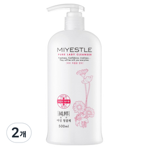 미에뜰 순수 여성청결제, 500ml, 2개