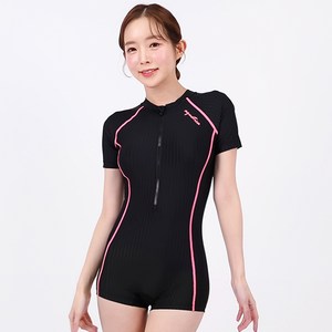아쿠아티카 여성용 반팔원피스 2부 수영복 AQA27514