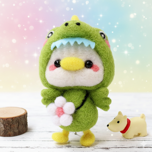 아트조이 DIY 양모펠트 인형 키트, 1세트, 악어오리