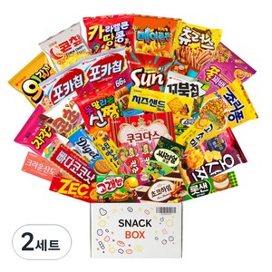 사무실 과자세트 스낵 비스킷쿠키 30입 세트 (쵸코하임 + 콘칲 군옥수수 + 카라멜콘메이플 + 오감자그라탕 + 포카칩 오리지날 2p + 츄러스 + 칸쵸 2p + 오사쯔 + 롯데샌드 + 카라멜콘과땅콩 + 콘초 + 못말리는신짱 + 자갈치 + 꿀꽈배기 외 14종), 2세트, 30p
