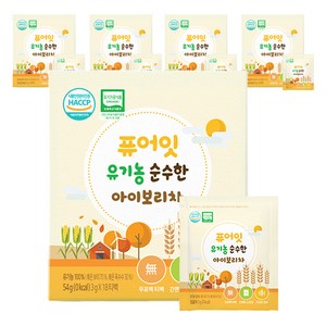 퓨어잇 유기농 순수한 아이보리차, 54g, 5개