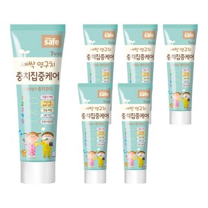 라이온 키즈세이프 충치 집중케어 치약, 60g, 6개