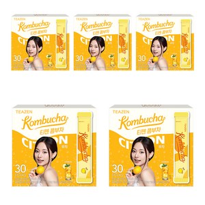 티젠 콤부차 유자, 5g, 30개입, 5개