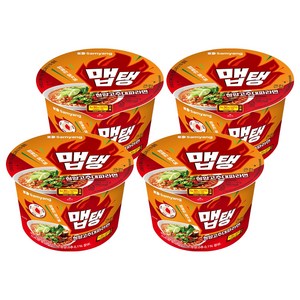 맵탱 큰컵 청양고추대파 라면 110g, 4개