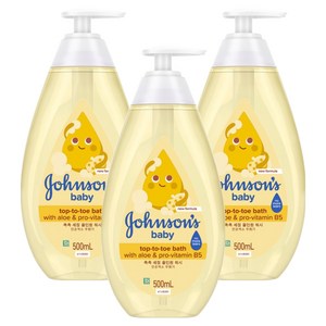 존슨즈베이비 탑투토 베이비 바스, 500ml, 3개