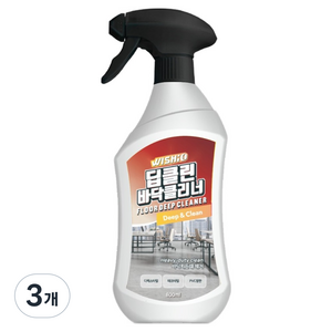 위시오 데코타일 PVC 찌든때 오염 박리 제거 딥클린 바닥클리너, 3개, 800ml