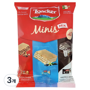 로아커 웨하스 미니스 믹스, 400g, 3개