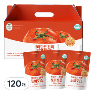 유기농마루 갈아만든 진짜 토마토즙, 100ml, 120개