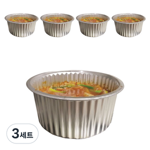 한라비 일회용 알루미늄 냄비 일반형 KJ-250 L, 5개, 3세트