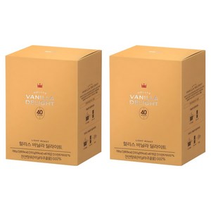할리스 바닐라 딜라이트 커피믹스 분말스틱, 19.5g, 40개입, 2개