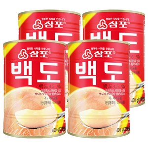 삼포 백도 슬라이스, 400g, 4개