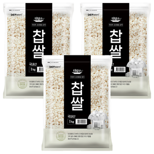 더담은 국산 찹쌀, 1kg, 3개