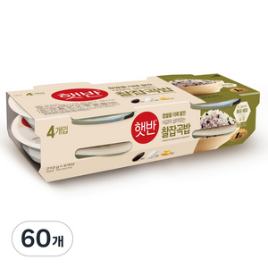 햇반 찰잡곡밥, 210g, 60개