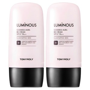 토니모리 루미너스 여신광채 비비크림 SPF37 PA++, 2호 차분한 베이지, 45g, 2개