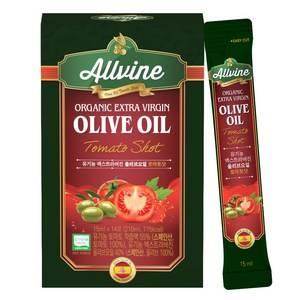 ALLVINE 올리브오일 토마토샷 15ml 14포, 1개, 210ml