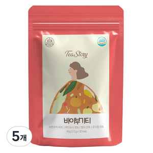 티스토리 호박 루이보스차 바이부기티 티백, 1.5g, 5개, 30개입