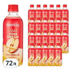 썬키스트 애사비 제로 스파클링, 350ml, 72개