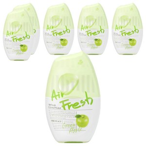에어후레쉬 크리스탈워터 실내용 대용량 방향제 본품, 400ml, 6개, 그린애플향