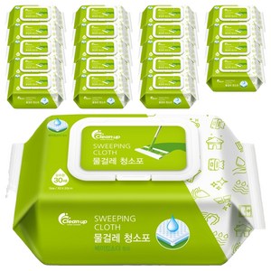 Cleanup 물걸레 청소포 30매, 20개