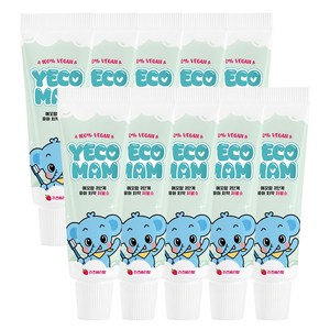 예꼬맘 치카케어 2단계 60g + 미니치약 15g 라즈베리향, 10개
