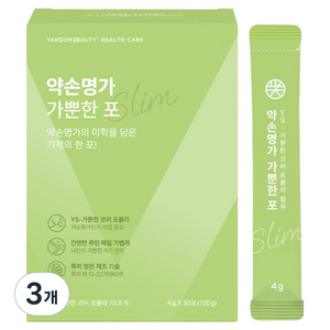 약손명가헬스케어 가뿐한포 30p, 3개, 120g