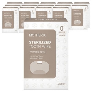 마더케이 멸균 구강티슈 30p, 120g, 30개입, 15개