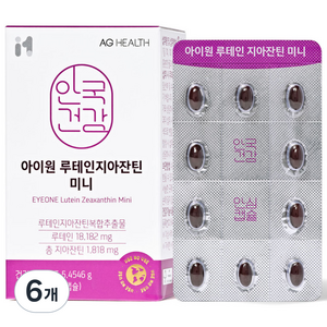 아이원 루테인지아잔틴 미니, 60정, 6개