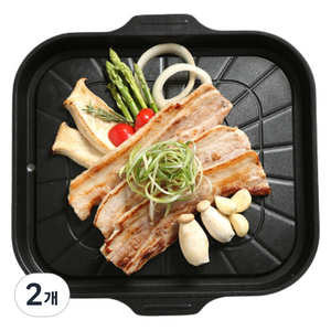 셰프라인 인앤아웃 사각 구이팬, 30cm, 2개