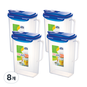 락앤락 이지 그립 물병, 혼합색상, 8개, 2L