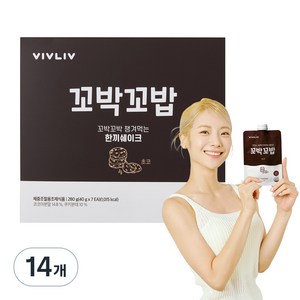 꼬박꼬밥 식사대용 초코 맛 한끼 쉐이크, 40g, 14개