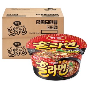 하림 훌라면 컵 102g, 24개
