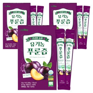 제스티지 유기농 NFC 푸룬즙, 280g, 3개